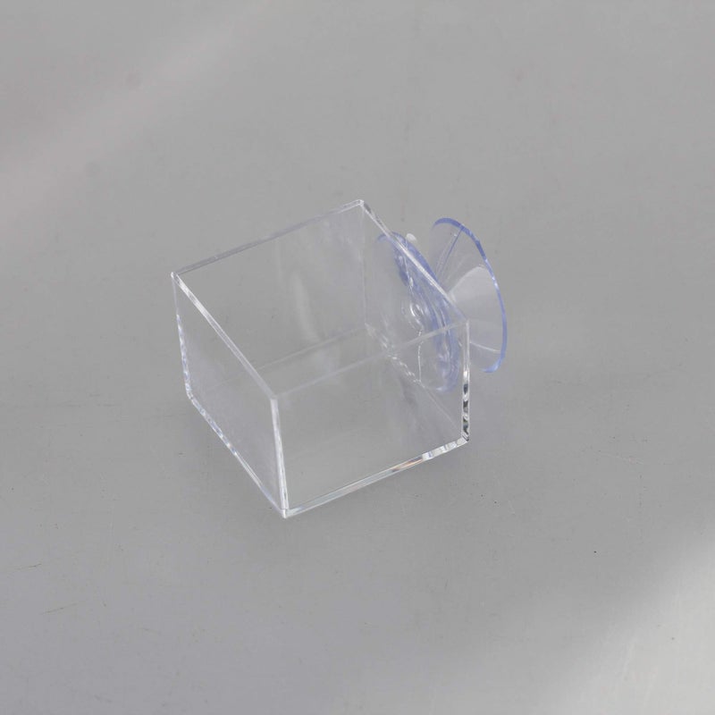 crapelles 4pcs mini Insect Water Dish, Transparent Plastic, Small Reptile Feeding Feeder, Crickets Pet Worm Cups Spider Gecko Butterfly Mantis Beetle Bowl Set - Image 3